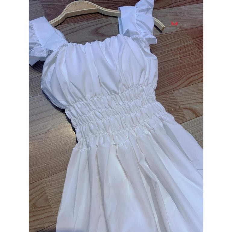 ❤️Váy Đầm nữ trắng 2 dây cánh tiên ❤️Hàng 2 lớp cao cấp sang chảnh