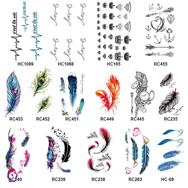 Hình Xăm Dán Tạm Thời Chống Nước