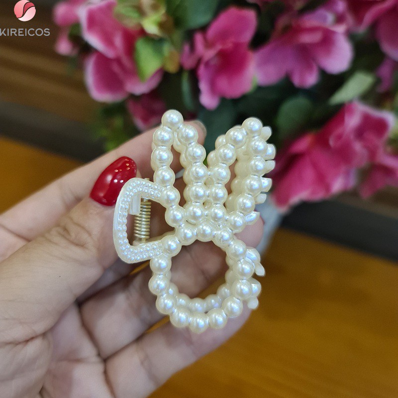 Kẹp Tóc Gấp Tóc Nữ Ngọc Trai Nhân Tạo Size 5.8cm Hot Trend