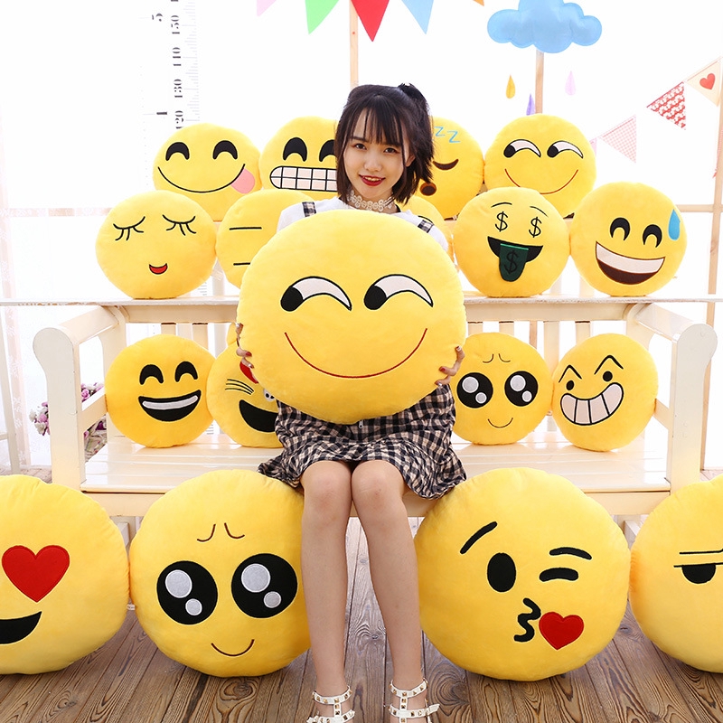 Gối Mềm Hình Mặt Cười 40cm