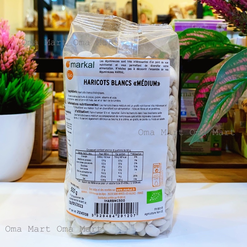 Đậu Trắng Hữu Cơ Markal 500g