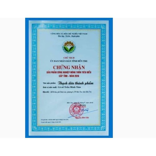 1kg Thạch dừa thô Minh Tâm tặng hương