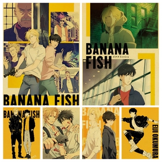 Áp Phích Dán Tường In Hình anime BANANA FISH Phong Cách Nhật Bản Nghệ Thuật Dành Cho Trang Trí Quán Cà Phê / bar