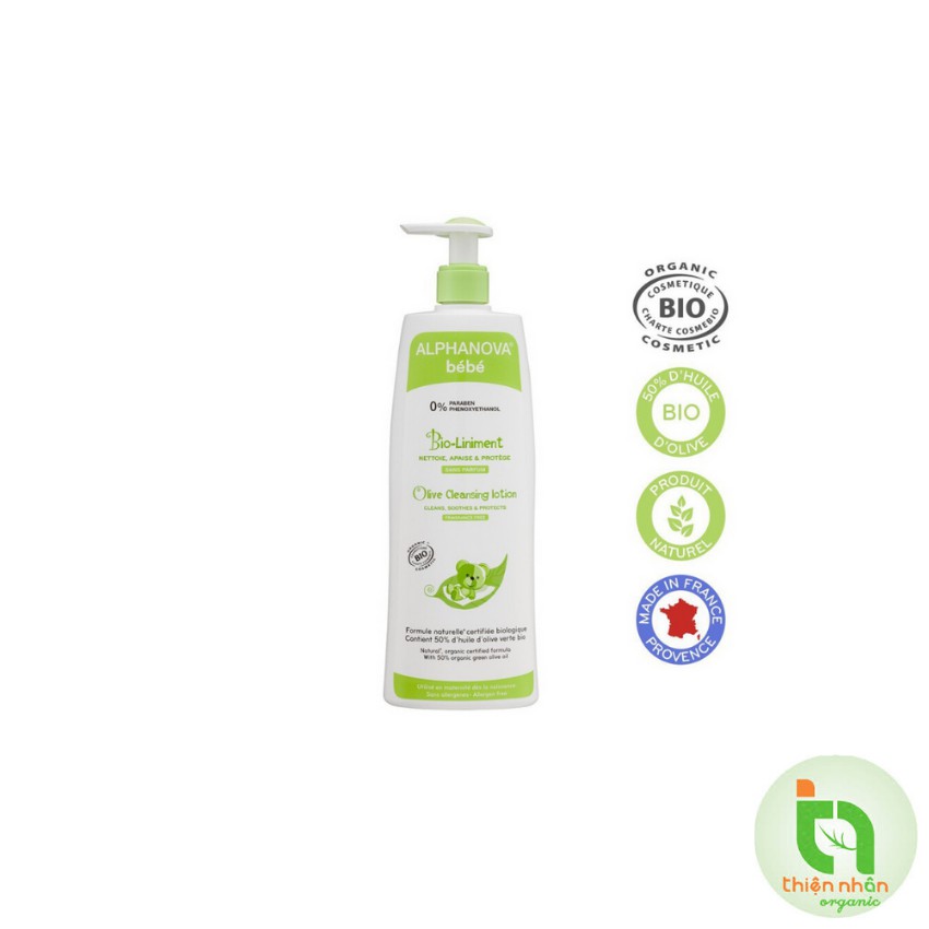 Dung dịch vệ sinh và chống hăm Liniment oléo-calcaire Alphanova 500ml