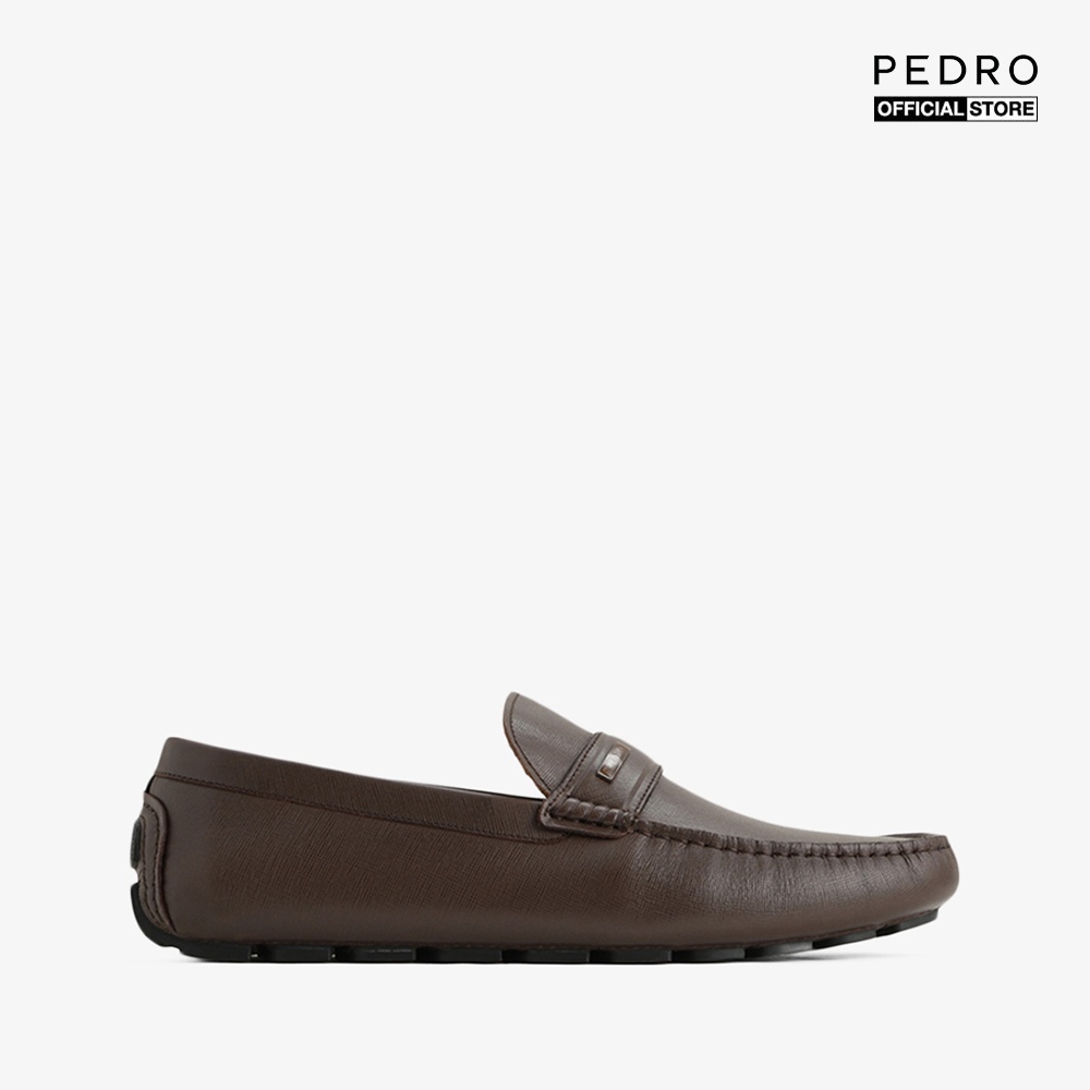 PEDRO - Giày lười nam mũi tròn Embossed Leather PM1-65980224-29