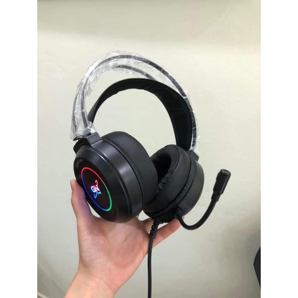Tai nghe Gamming Gnet GH5 7.1 cổng USB mic chống ồn led RGB bảo hành 12 tháng