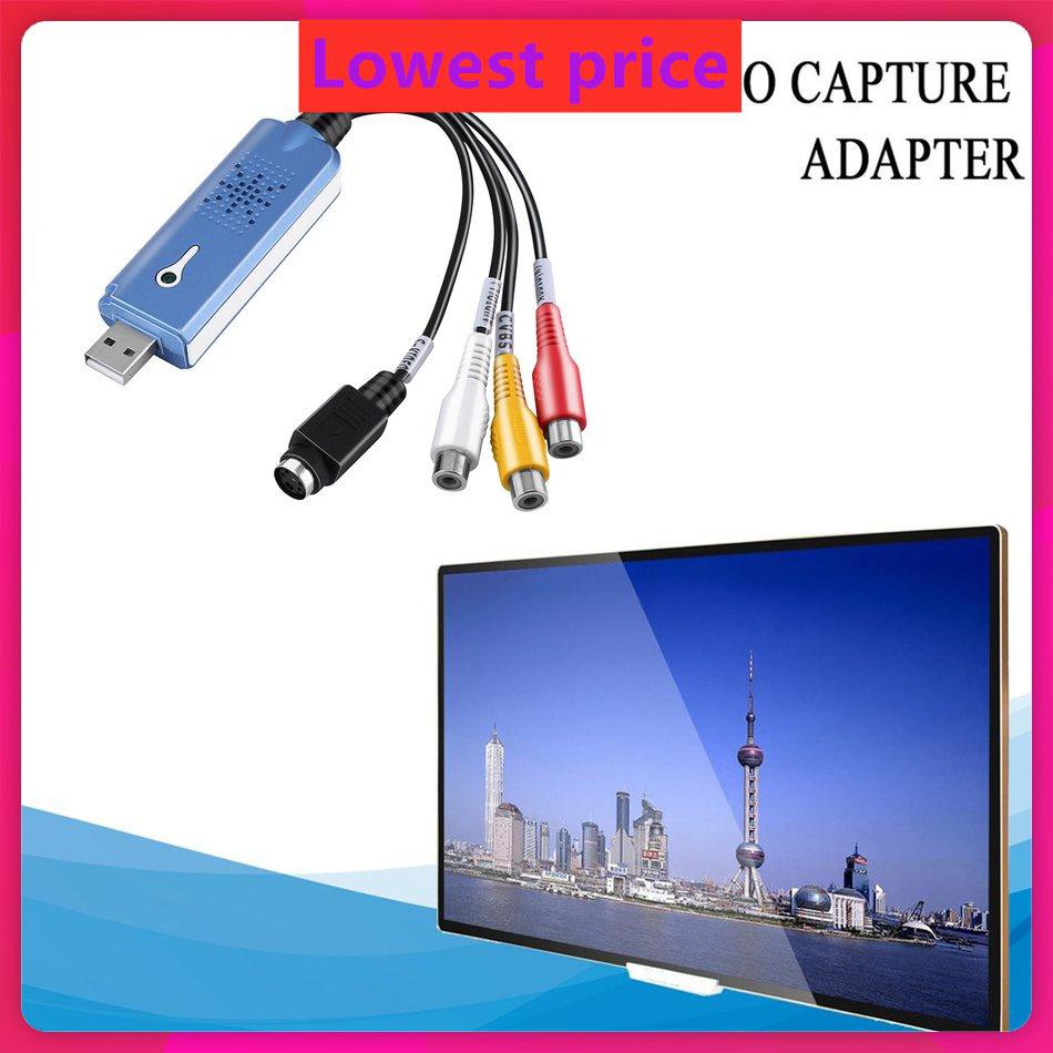 Portable USB 2.0 Video & Audio Capture Card Adapter Composite RCA