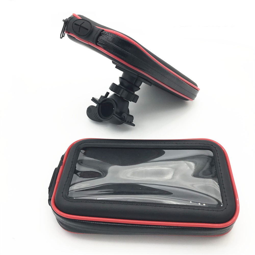 Kẹp Điện Thoại Xe Máy - Túi Chống Sốc Bảo Vệ Điện Thoại Gắn Gương, Chống Nước Tuyệt Đối