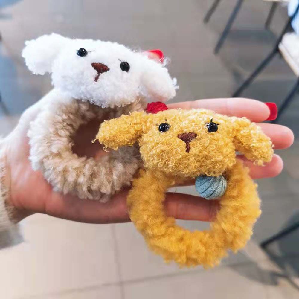 Dây buộc tóc co giãn hình búp bê chó con cỡ lớn 2LIFE cho nữ