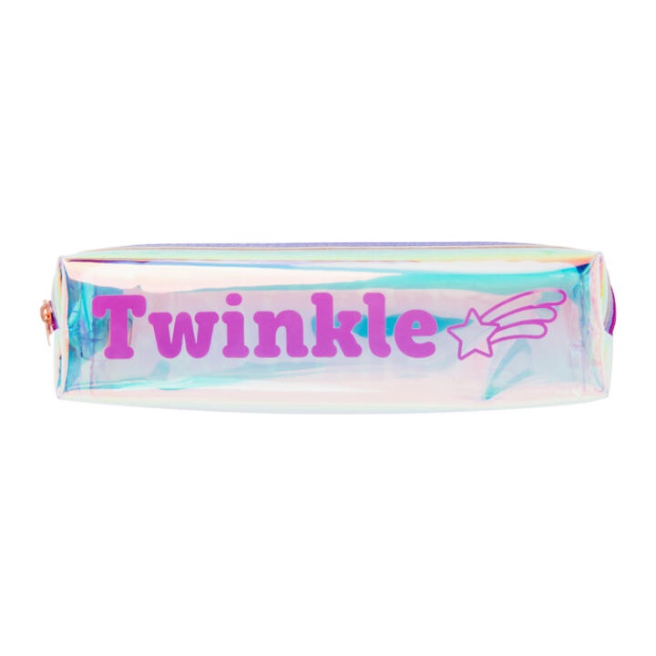 Túi Đựng Bút ARTBOX Hàn Quốc In Chữ Twinkle Màu Tím Hologram PVC