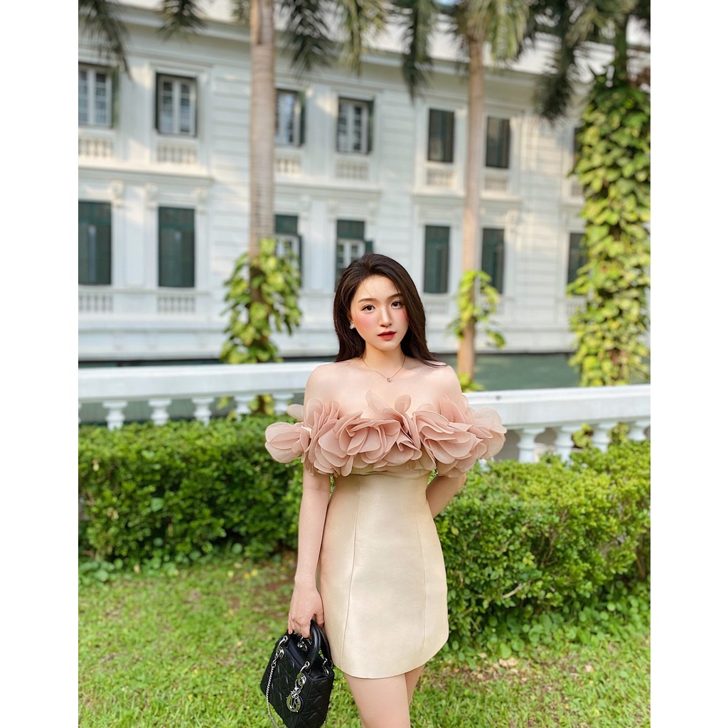 Váy hoa đính kết -  Follose Dress - Achelois