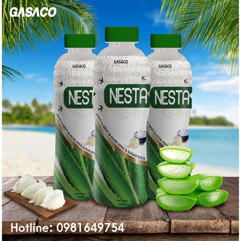 LỐC 6 CHAI NƯỚC YẾN NHA ĐAM NESTA 500ml
