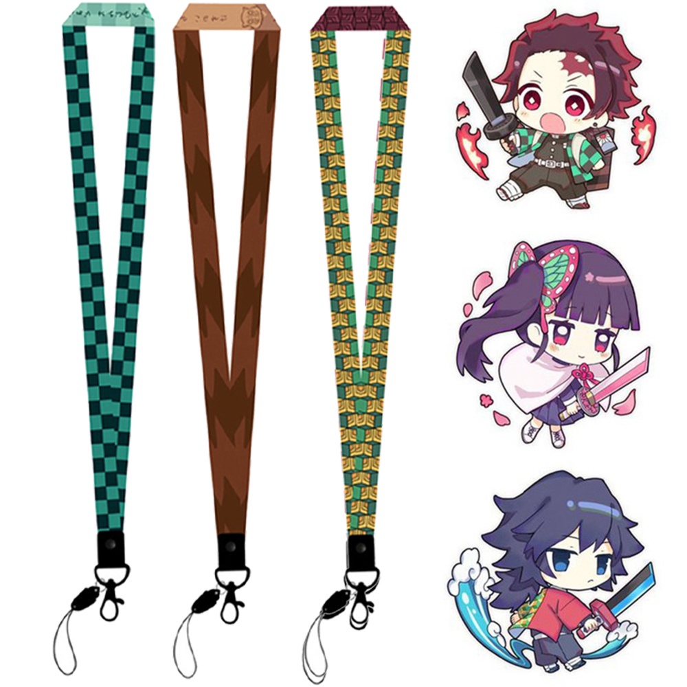 Dây đeo điện thoại / thẻ ID phong cách nhân vật anime Demon Slayer Kimetsu No Yaiba sáng tạo nhiều màu tùy chọn