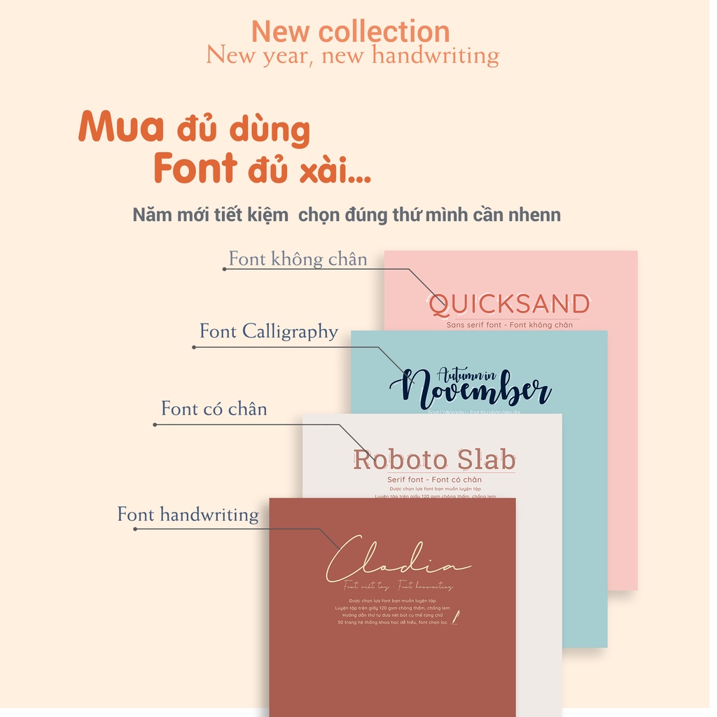 Template Giấy Sổ Còng Luyện Chữ Handwriting Dành Cho Người Mới Luyện - Ong Mặt Bự