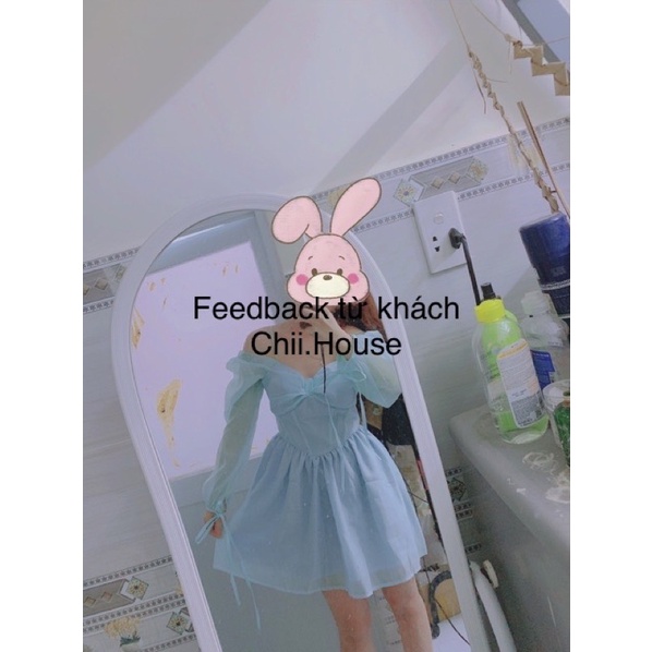 ĐẦM CORSET NƠ NGỰC