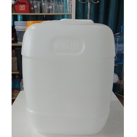 Can nhựa 20L can nhựa đựng cồn, hóa chất, nắp màu ngẫu nhiên - can vuông