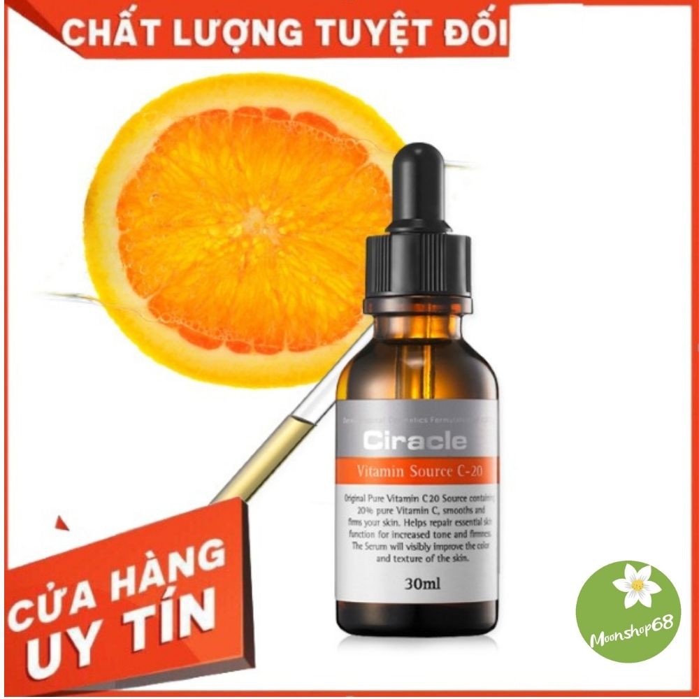 [HÀNG NHẬP KHẨU] Tinh Chất  Dưỡng Da Làm Trắng Sáng Giảm Thâm Da Chống Lão Hóa  Serum Ciracle Vitamin Source C-20 30ml