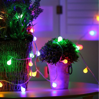 DÂY ĐÈN TRANG TRÍ NOEL , ĐÈN LED TRANG TRÍ NHÀ CỬA DỊP LỄ TẾT Đèn Led Trang Trí Bóng Tròn Nhỏ