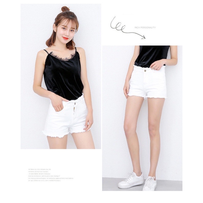 quần short jean big size lưng lai tua size lớn 75-90kg