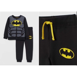 Bộ nỉ batman đen bé trai sz 1-6y