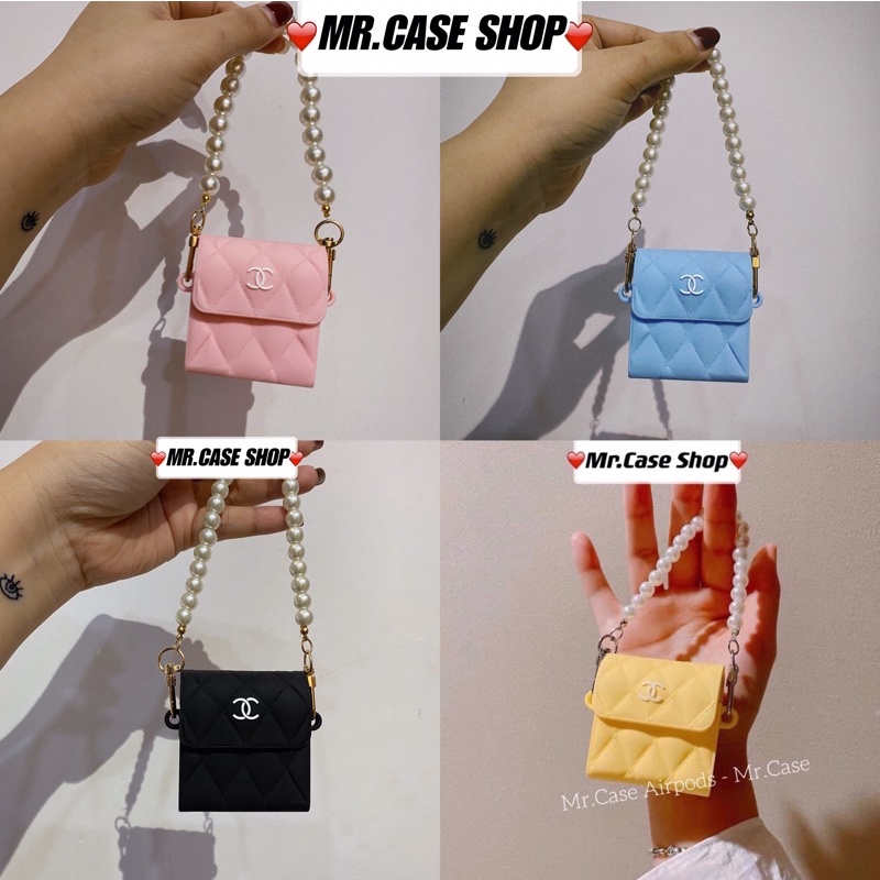 Case Airpods 1/2 /Pro Vỏ Ốp Tai Nghe Hình Túi Dây chuỗi Xinh xinh - Mr.Case AirPods