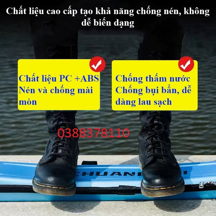 Túi Đựng Cần Câu Cá ChuangWEi Chất Liệu ABS Chống Thấm Nước Chuyên Dùng Câu Đơn, Câu Đài Cao Cấp