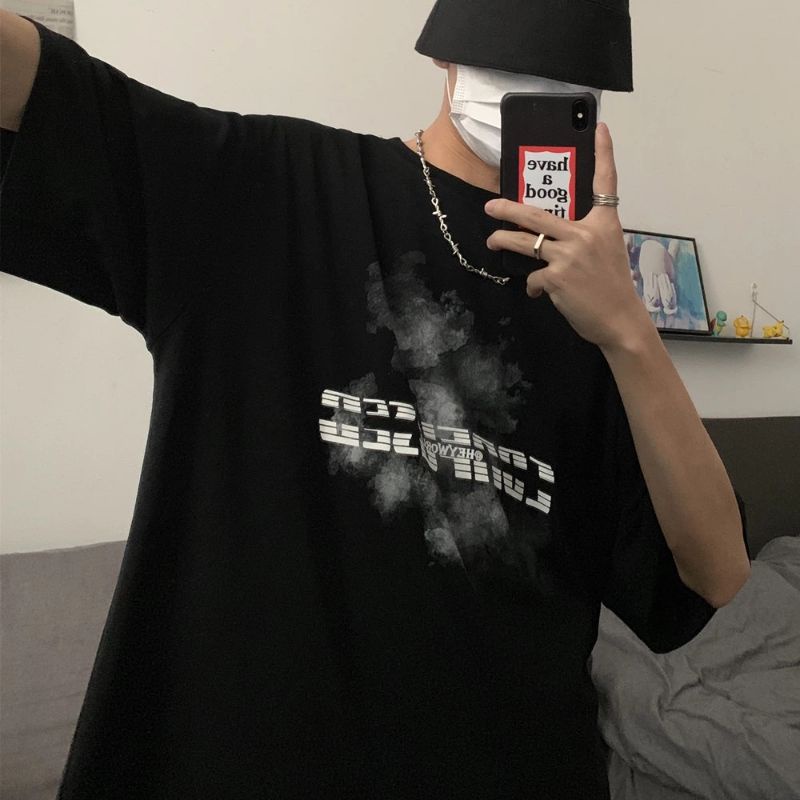 Áo thun tay lỡ nam nữ, áo phông unisex form rộng chất cotton mát mịn thấm hút mồ hôi in hình HEY | BigBuy360 - bigbuy360.vn