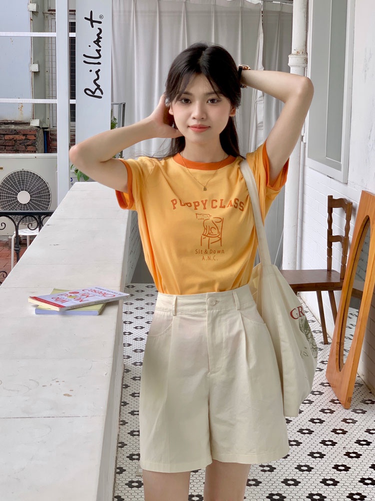 Áo Thun Cộc Tay In Hình Dễ Thương 51101