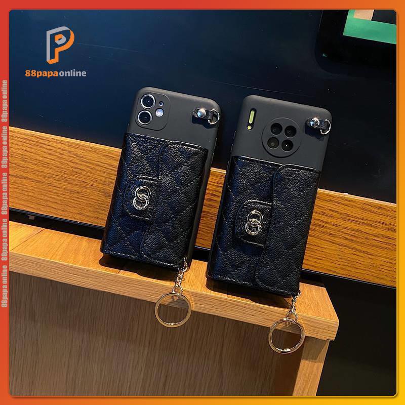 Ốp iphone có dây đeo Ví Apple 13 vỏ vỏ di động Vỏ mềm