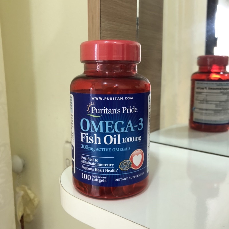 Viên uống dầu cá hỗ trợ làm đẹp da, tim mạch, tăng cường thị lực Puritan's Pride Omega 3 Fish oil 1000 mg