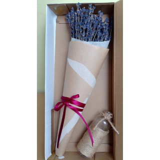 Set Hộp hoa khô Lavender Pháp kèm lọ như hình