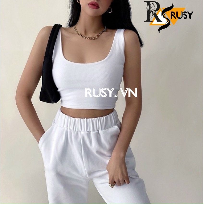Áo Kiểu Croptop Thiết Kế Basic Dễ Phối Đồ Kiểu Dây Áo Bảng To Chất Borip gân Co giãn Style Sexy Cá Tính