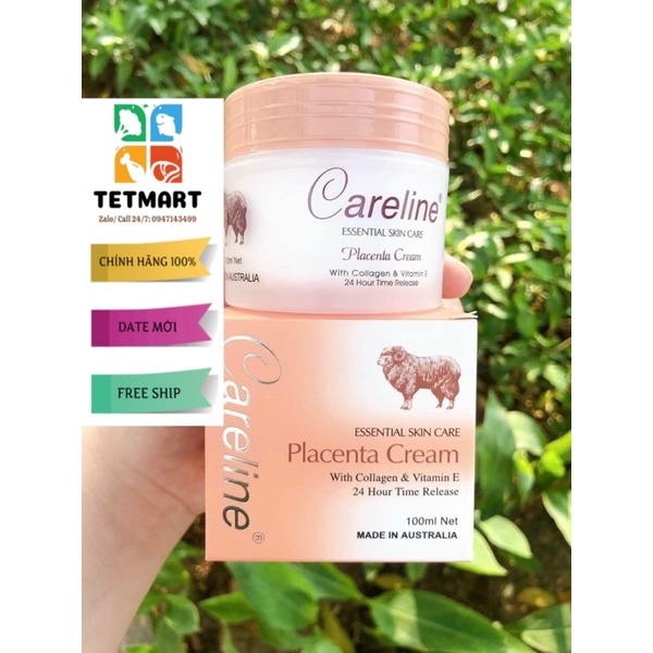 Kem nhau thai cừu Lanolin Careline Úc chính hãng 100%, dưỡng ẩm da mặt, cơ thể siêu hiệu quả, 100ml, collagen-vitamin E