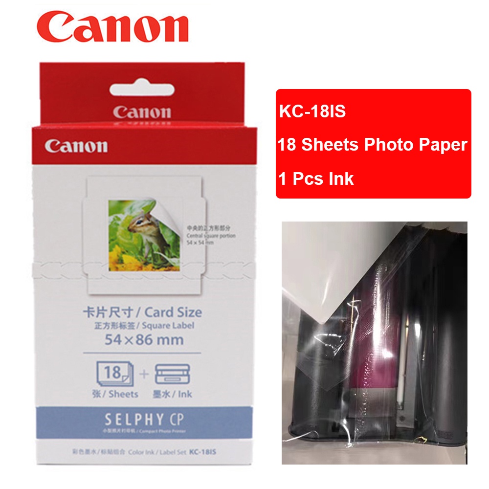 KC-18IS cho Canon Selphy CP1300 CP1200 Máy In CP900 CP910 CP1000 Mực Cassette Và Giấy Ảnh
