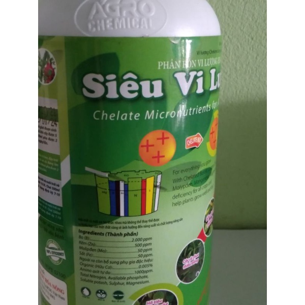 Phân bón lá SIÊU VI LƯỢNG