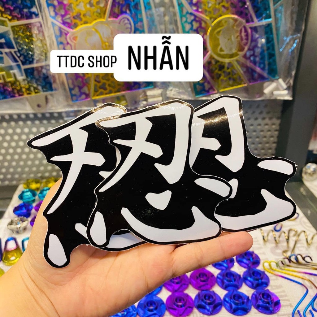 STICKER DECAL TEM LẺ