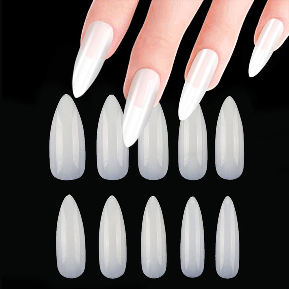 Set 100 Móng Tay Giả Đầu Nhọn MAX