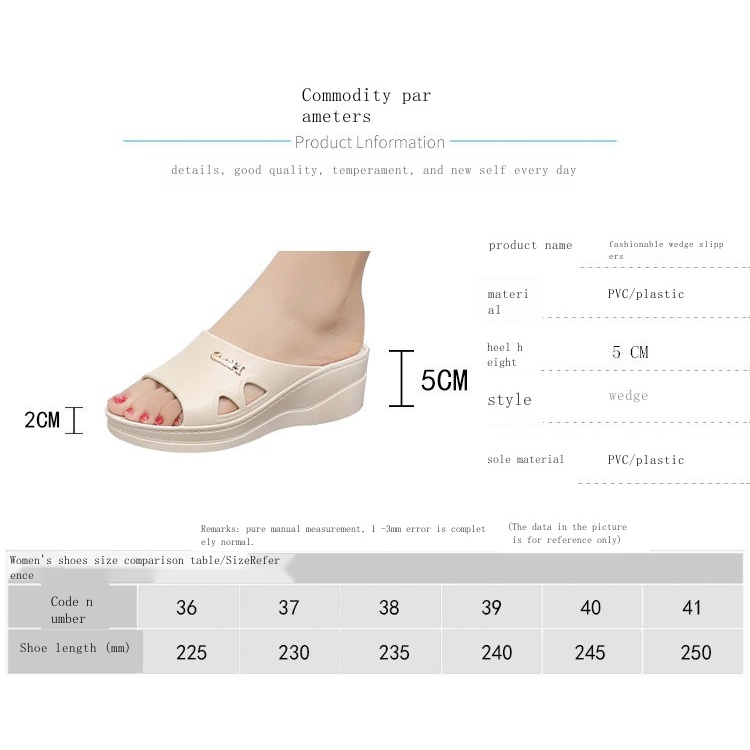 Dép đi trong nhà Đế Dày Chống Trượt Thời Trang Mùa Hè Dành Cho Nữ