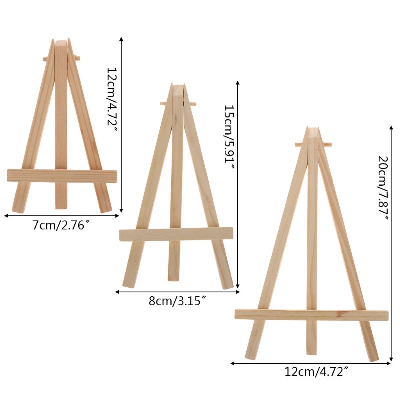 Giá đỡ bảng tên/ thẻ tên bằng gỗ tự nhiên mini dùng trang trí bàn tiệc cưới