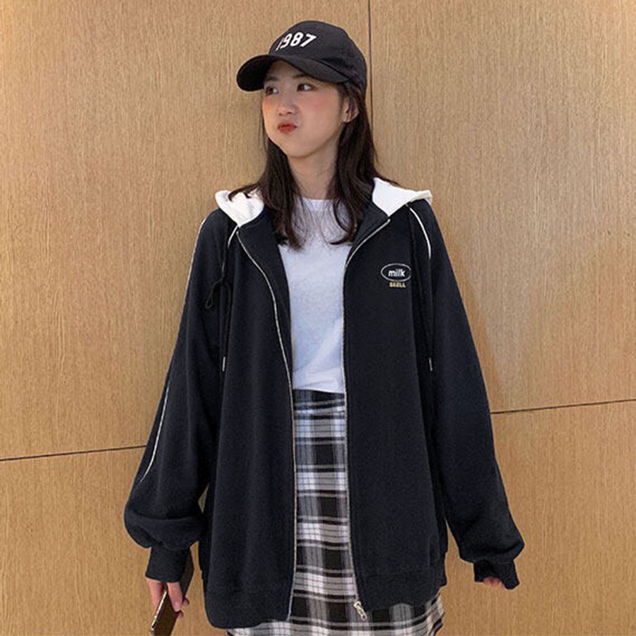 ÁO HOODIE - ÁO KHOÁC NỈ NGOẠI Milk (HD1340 - Sbell) (KHOÁT STORE) | BigBuy360 - bigbuy360.vn