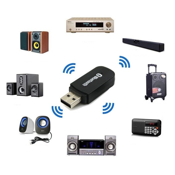 USB BLUETOOTH VÀ CÁP ÂM THANH 2 ĐẦU 3.5MM BT-163/YET-M1/MZ-301 CHUYỂN ĐỔI LOA, AMPLY, PC…LOẠI THƯỜNG THÀNH BLUETOOTH