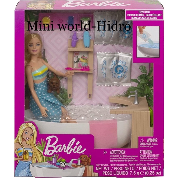 Set đồ chơi búp bê Barbie Mattel nấu ăn đầu bếp bộ làm bánh ngọt pizza đất sét nhà búp bê hồ bơi chính hãng g ko ko ơi