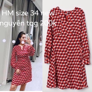 Váy HM. Đỏ đun và đỏ sọc
