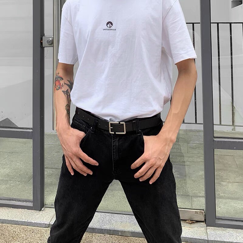 Thắt lưng nam nữ Unisex chữ nhật bản vừa trẻ trung mã TLN004 - Dây nịt học sinh thắt quần bò quần tây