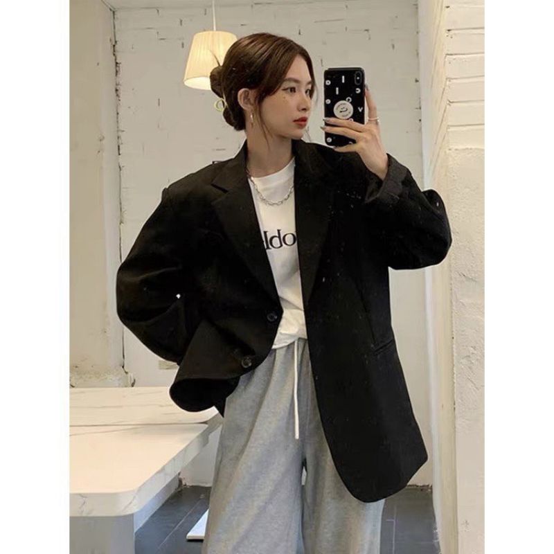 ÁO BLAZER 2 LỚP DÀY DẶN , PHONG CÁCH HÀN QUỐC SANG CHẢNH | BigBuy360 - bigbuy360.vn