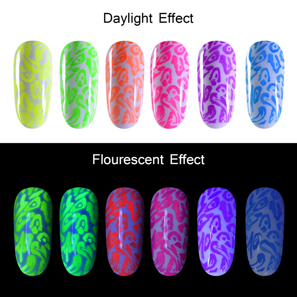 [Hàng mới về] Gel sơn móng màu neon phát sáng độc đáo cá tính 5ml