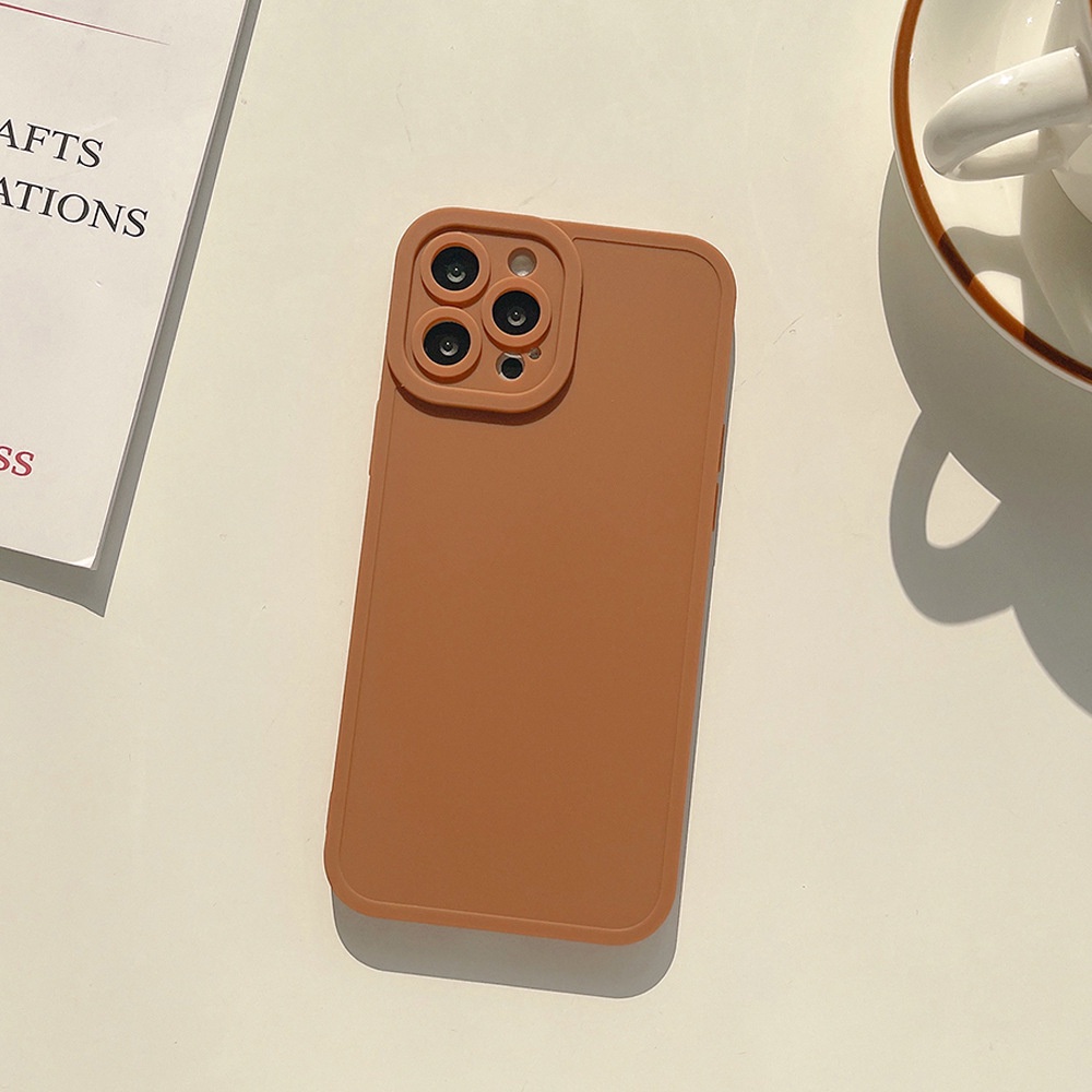 Ốp Điện Thoại Silicon Mềm Nhám Màu Kẹo Cho iPhone 11 12 13 Pro MAX Mini 6 6S 7 8 Plus 7Plus 8Plus XR X XS MAX SE 2020 2022