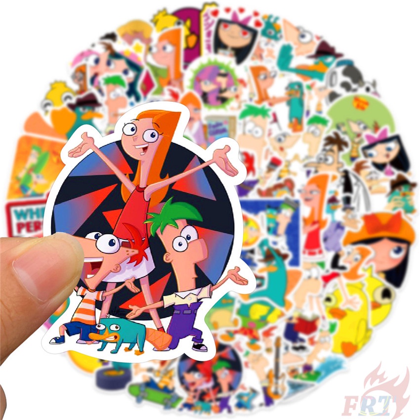 ❉ Hình Dán Phineas Và Ferb Series 01 ❉ Bộ 50 Miếng Dán Chống Thấm Nước Dùng Trang Trí Thủ Công