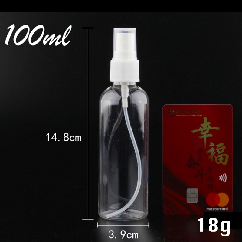 Bình xịt khoáng trong suốt dung tích 30ml / 50ml / 100ml tùy chọn