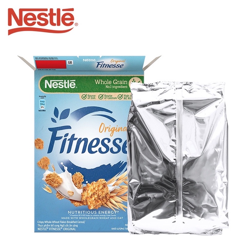 Bánh/ngũ cốc ăn sáng Nestlé Fitnesse Original  - Hộp 375g